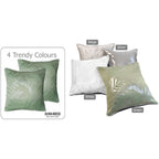 OLIVIA ROCCO Leaf Sparkle 2 Pack Cushion Covers Leaf Sage Green Modern Decorative Throw Pillow Cases for Sofa or Bed Set - Nest UK