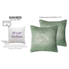 OLIVIA ROCCO Leaf Sparkle 2 Pack Cushion Covers Leaf Sage Green Modern Decorative Throw Pillow Cases for Sofa or Bed Set - Nest UK