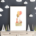 Animal wall art for Nursery | set of 3 wall art prints