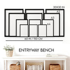 Living Room Canvas | Set of 3 Asian Inspired Wall art Prints