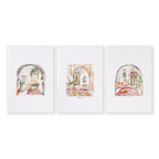 Living Room Paintings | Set of 3 Moroccan Inspired Wall art Prints