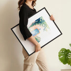 Long Rectangular Wall Decor | Set of 3 Beach Decor Wall art Prints