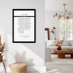 Love prints as a wedding anniversary gift wall art print