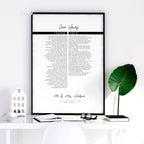 Love prints as a wedding anniversary gift wall art print