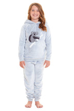 OLIVIA ROCCO Matching Mother Daughter Koala Bear Hooded Pyjama Set Plush Fleece Flannel Loungewear For Women And Girls Cozy Family Nightwear