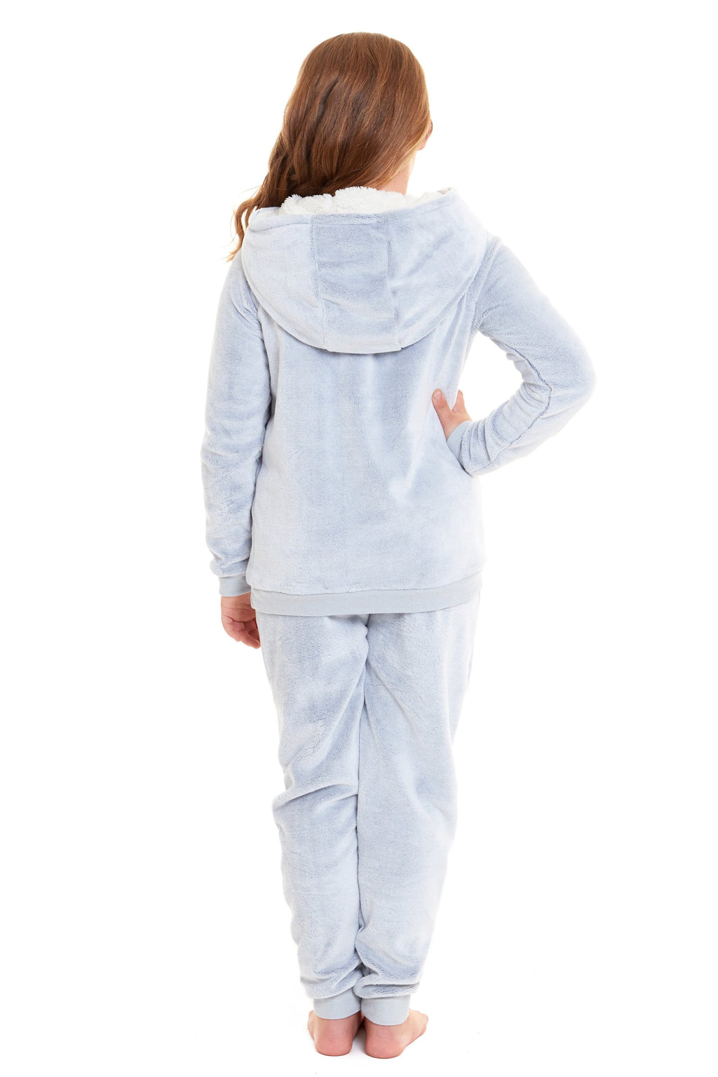 OLIVIA ROCCO Matching Mother Daughter Koala Bear Hooded Pyjama Set Plush Fleece Flannel Loungewear For Women And Girls Cozy Family Nightwear