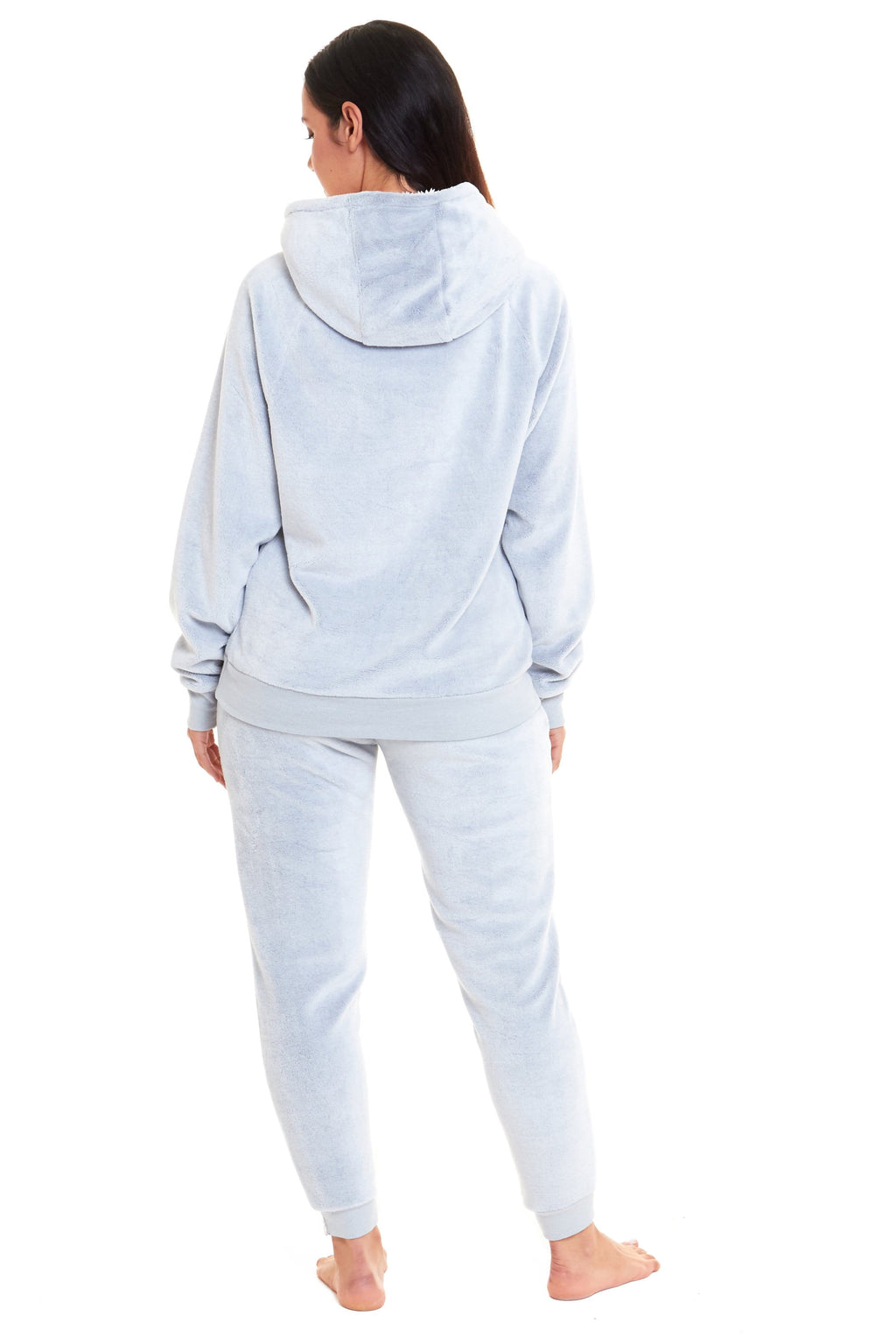 OLIVIA ROCCO Matching Mother Daughter Koala Bear Hooded Pyjama Set Plush Fleece Flannel Loungewear For Women And Girls Cozy Family Nightwear