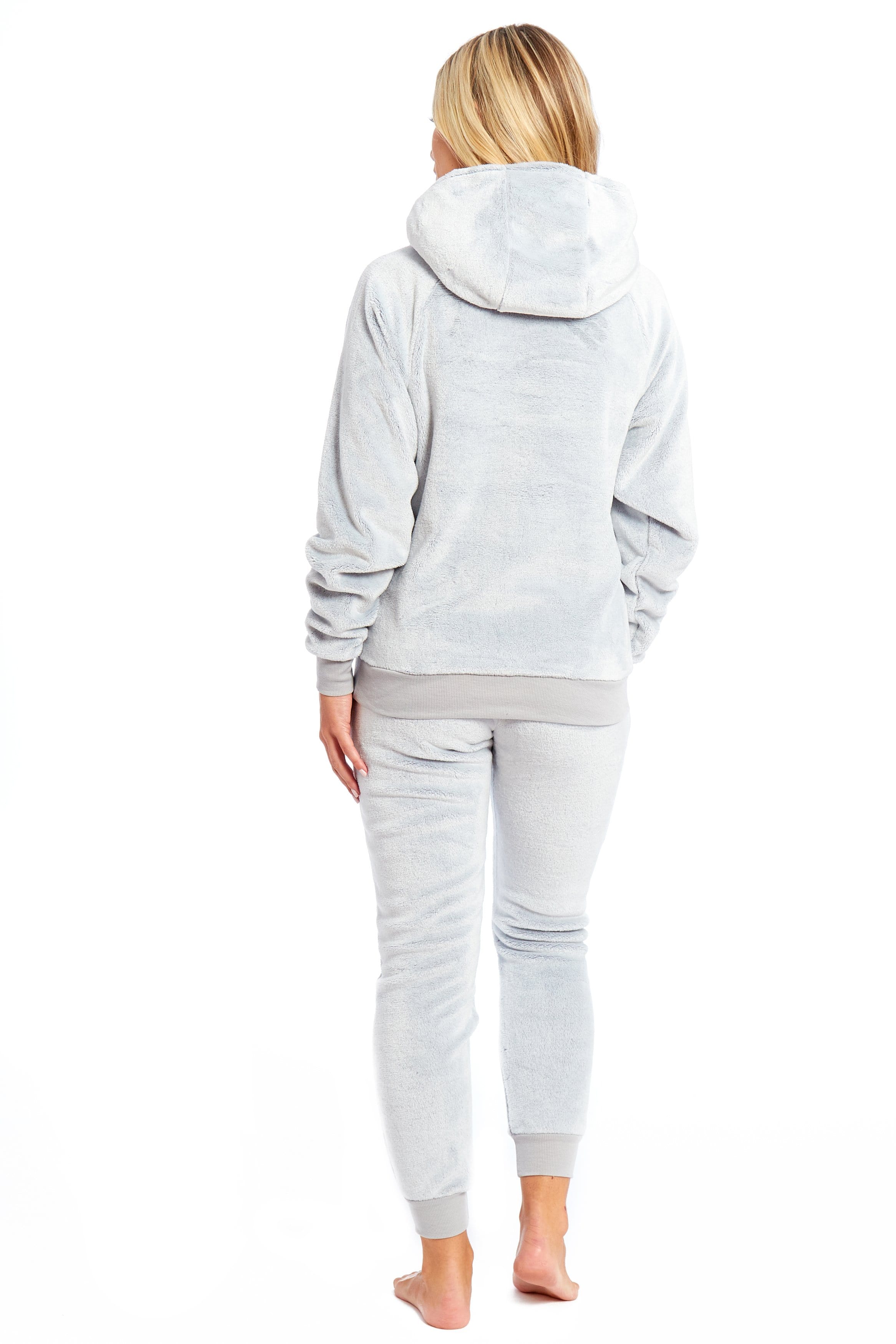 OLIVIA ROCCO Matching Mother Daughter Plush Fleece Hooded Pajama Set Embroidered Sloth Design Ultra Soft Sherpa Lined Nightwear For Girls And Women