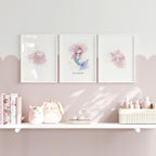 Mermaid Decorations Bedroom | Set of 3 wall art prints