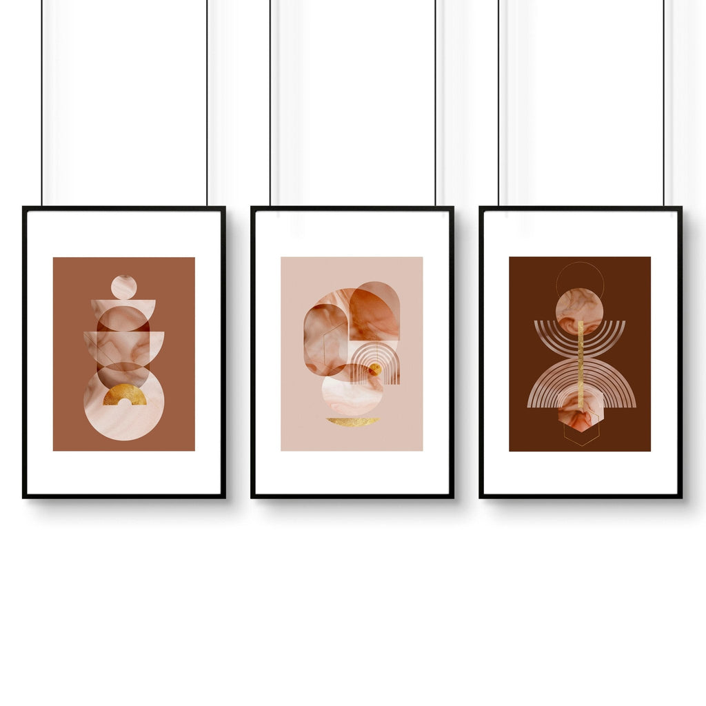 Prints for office | set of 3 framed wall art prints