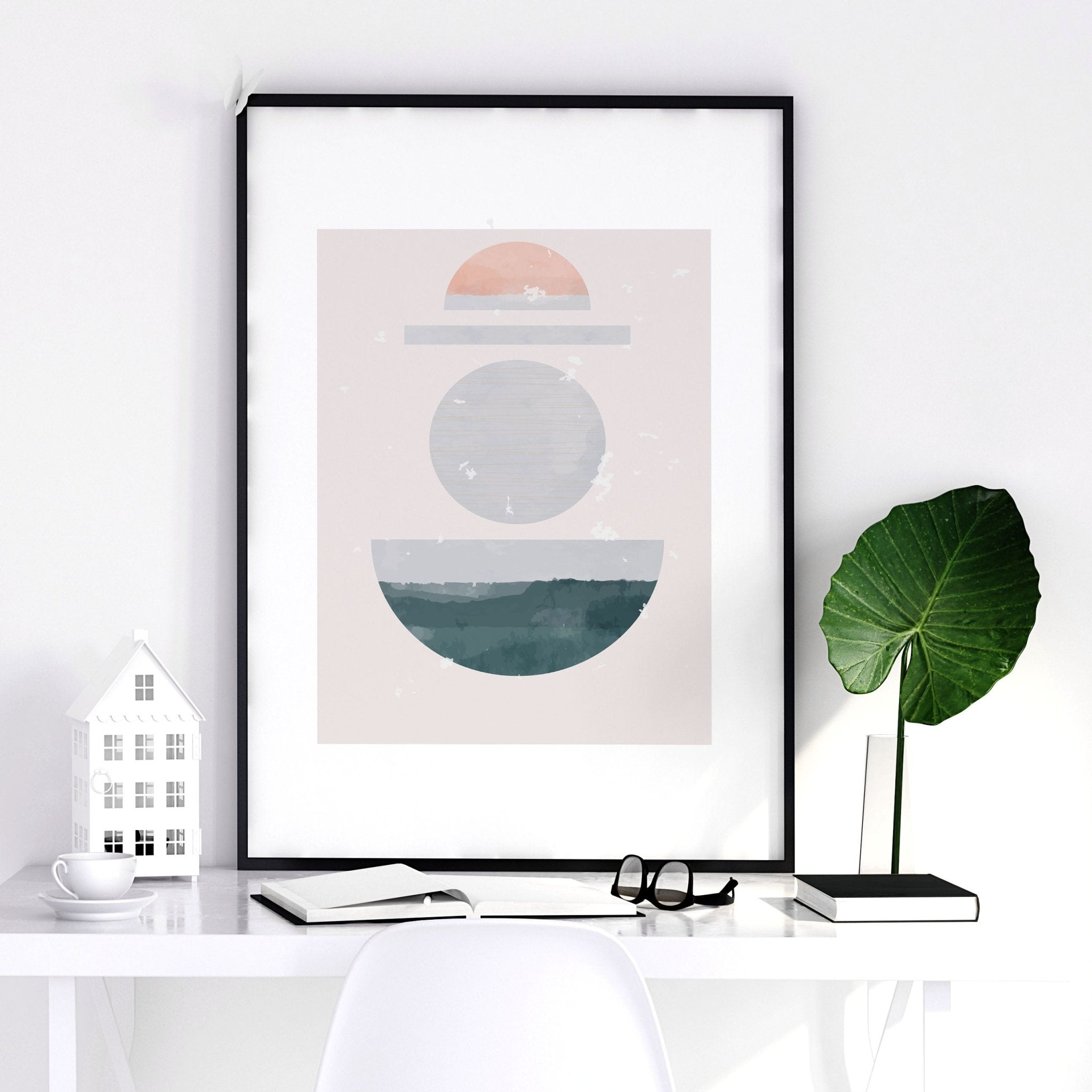 Abstract art for wall | set of 3 framed wall art