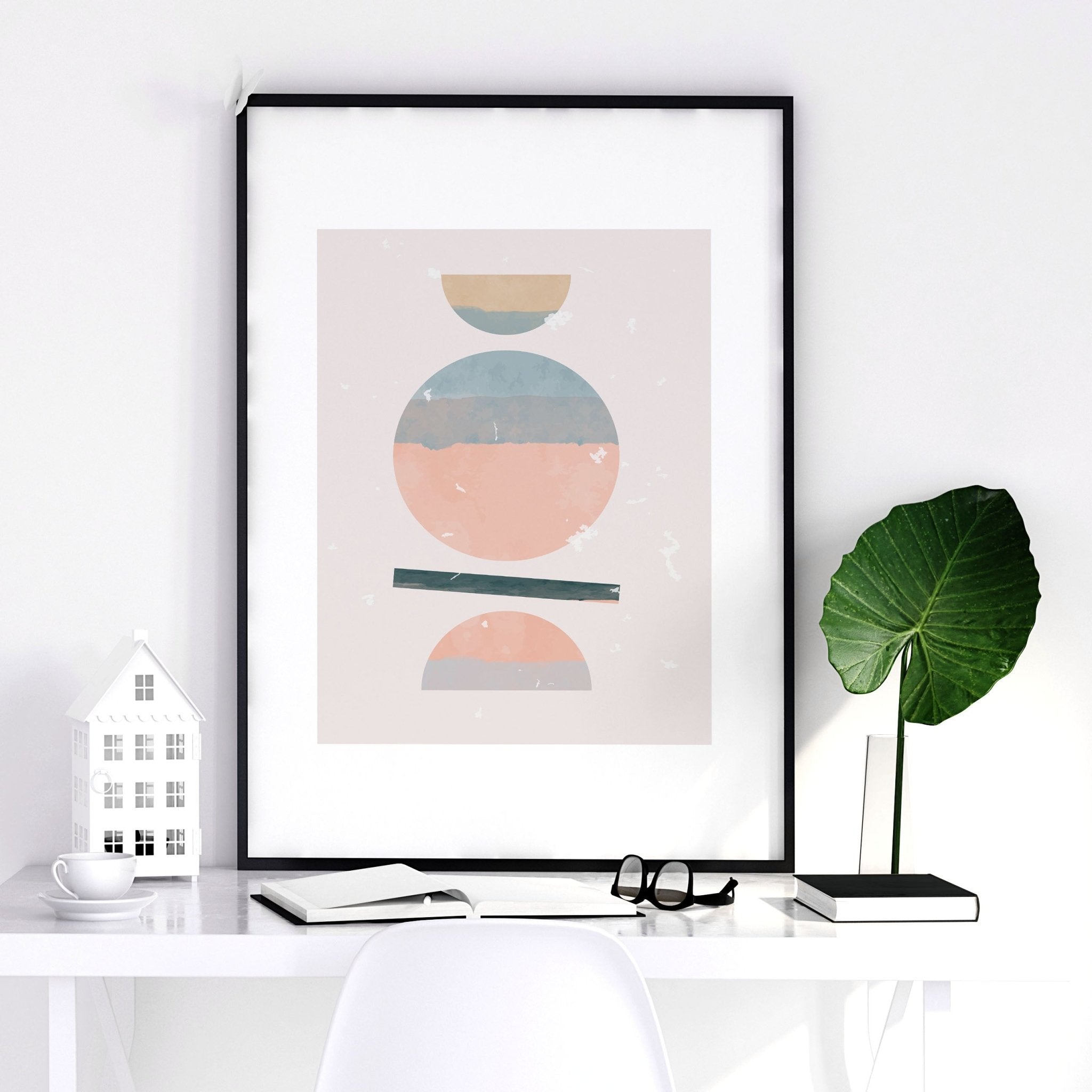 Abstract art for wall | set of 3 framed wall art