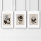 Mid century wall art | set of 3 Bedroom wall art