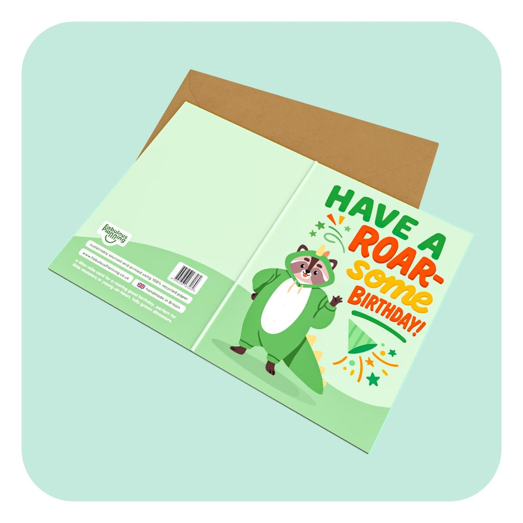Mini Greeting Card - Roarsome Birthday! - Nest UK