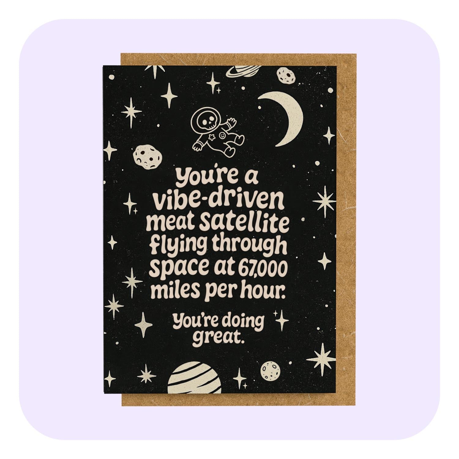 Mini Greeting Card - Vibe Satellite - Nest UK