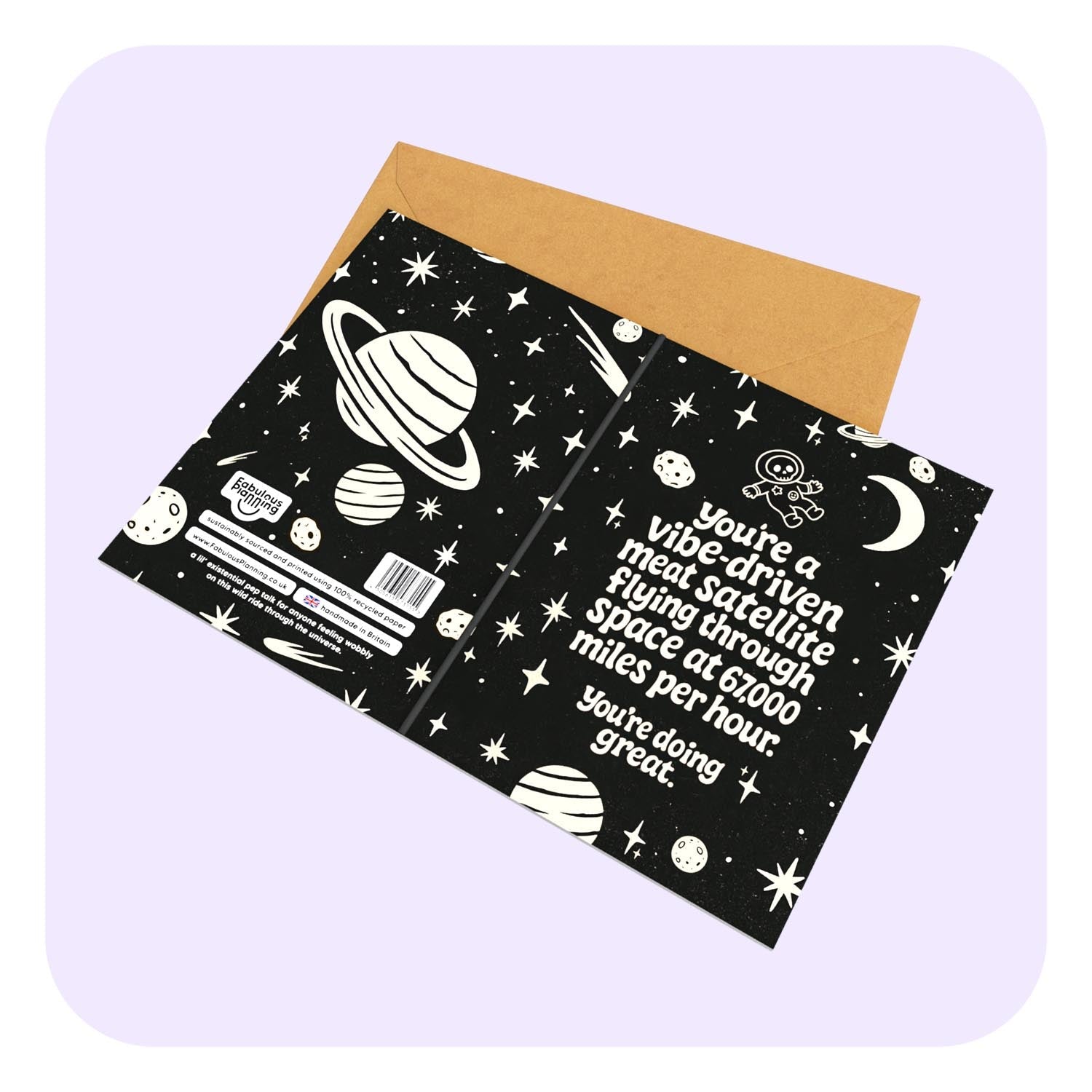 Mini Greeting Card - Vibe Satellite - Nest UK