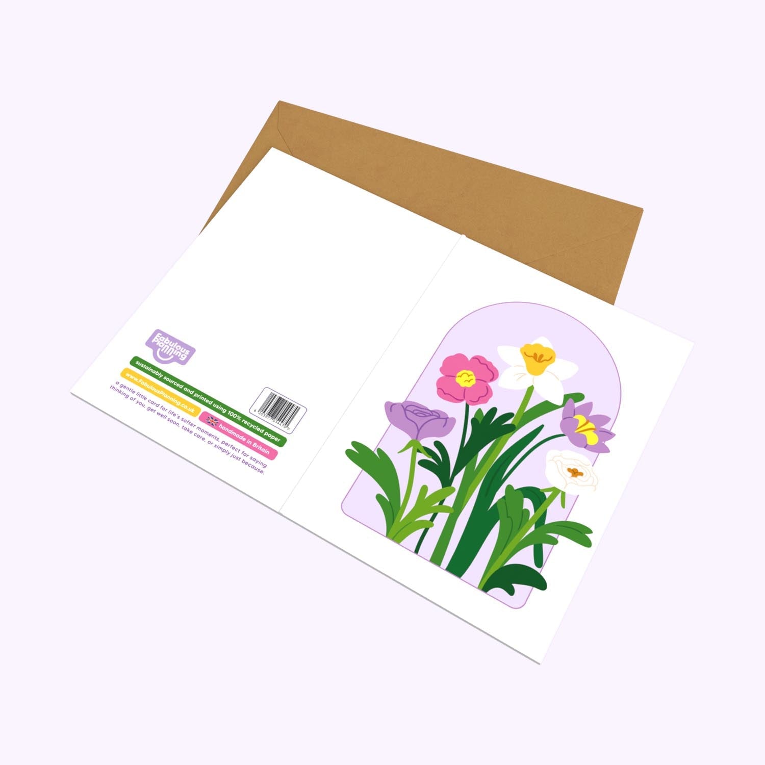 Mini Greeting Card - Wild Flowers - Nest UK