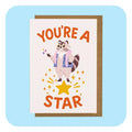 Mini Greeting Card - You're A Star - Nest UK
