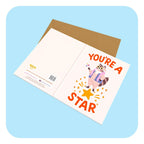Mini Greeting Card - You're A Star - Nest UK