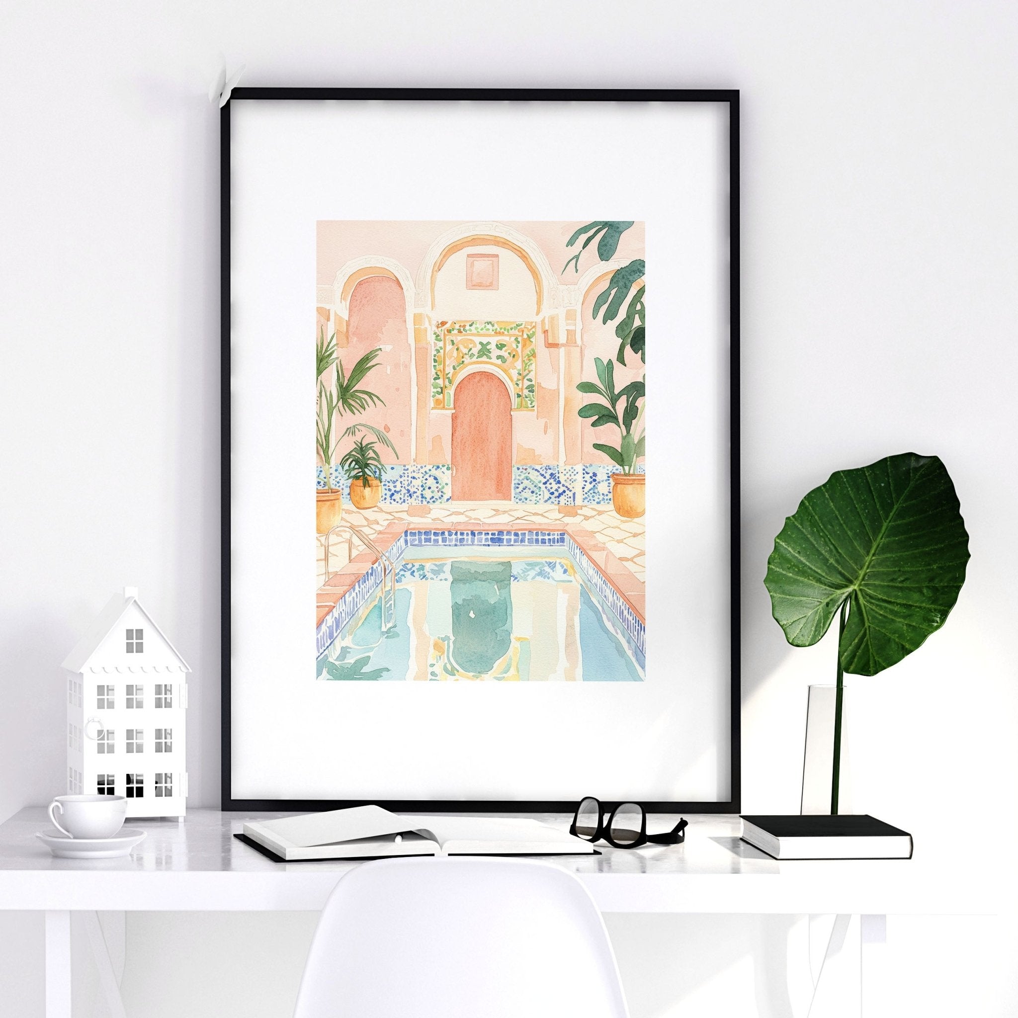 Modern Artwork Paintings | Set of 3 Beach Decor Wall art Prints
