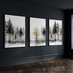 Modern Living Room Wall Art | Set of 3 Asian Inspired Wall art Prints