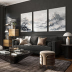 Modern Pictures For Living Room | Set of 3 Asian Inspired Wall art Prints