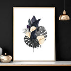 Tropical wall mural | set of 3 wall art prints