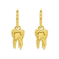 Gold Lover’s Remnant Heavy Tooth Earrings