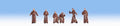 Monk Terrarium Figure Set 15401