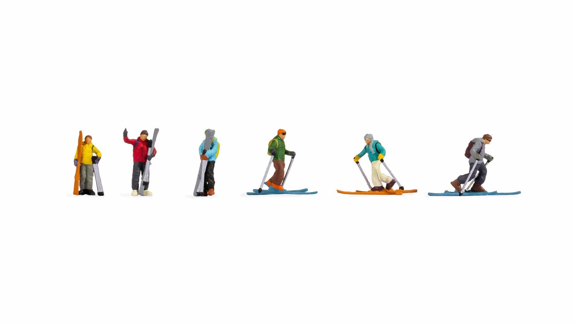 Skiers (6) Terrarium Figures 15823