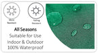 OLIVIA ROCCO Nairobi Lime Green Waterproof Decorative Cushion Covers 43 x 43 cm Reversible Breathable For Indoor And Outdoor Use