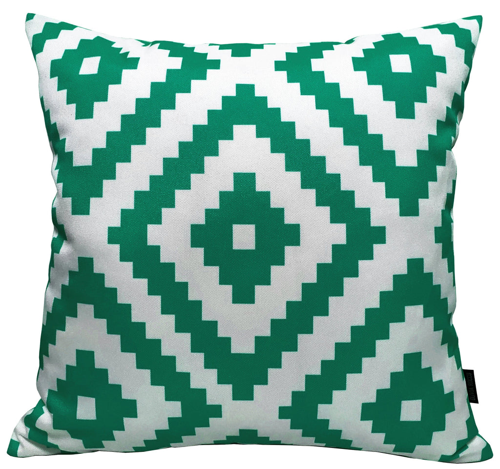 OLIVIA ROCCO Nairobi Lime Green Waterproof Decorative Cushion Covers 43 x 43 cm Reversible Breathable For Indoor And Outdoor Use