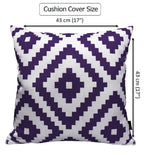 OLIVIA ROCCO Outdoor Scatter Cushion Covers Nairobi Purple 43 X 43 cm Waterproof Weather Resistant for Garden Patio Beach Indoor - Nest UK