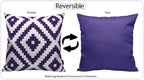 OLIVIA ROCCO Outdoor Scatter Cushion Covers Nairobi Purple 43 X 43 cm Waterproof Weather Resistant for Garden Patio Beach Indoor - Nest UK