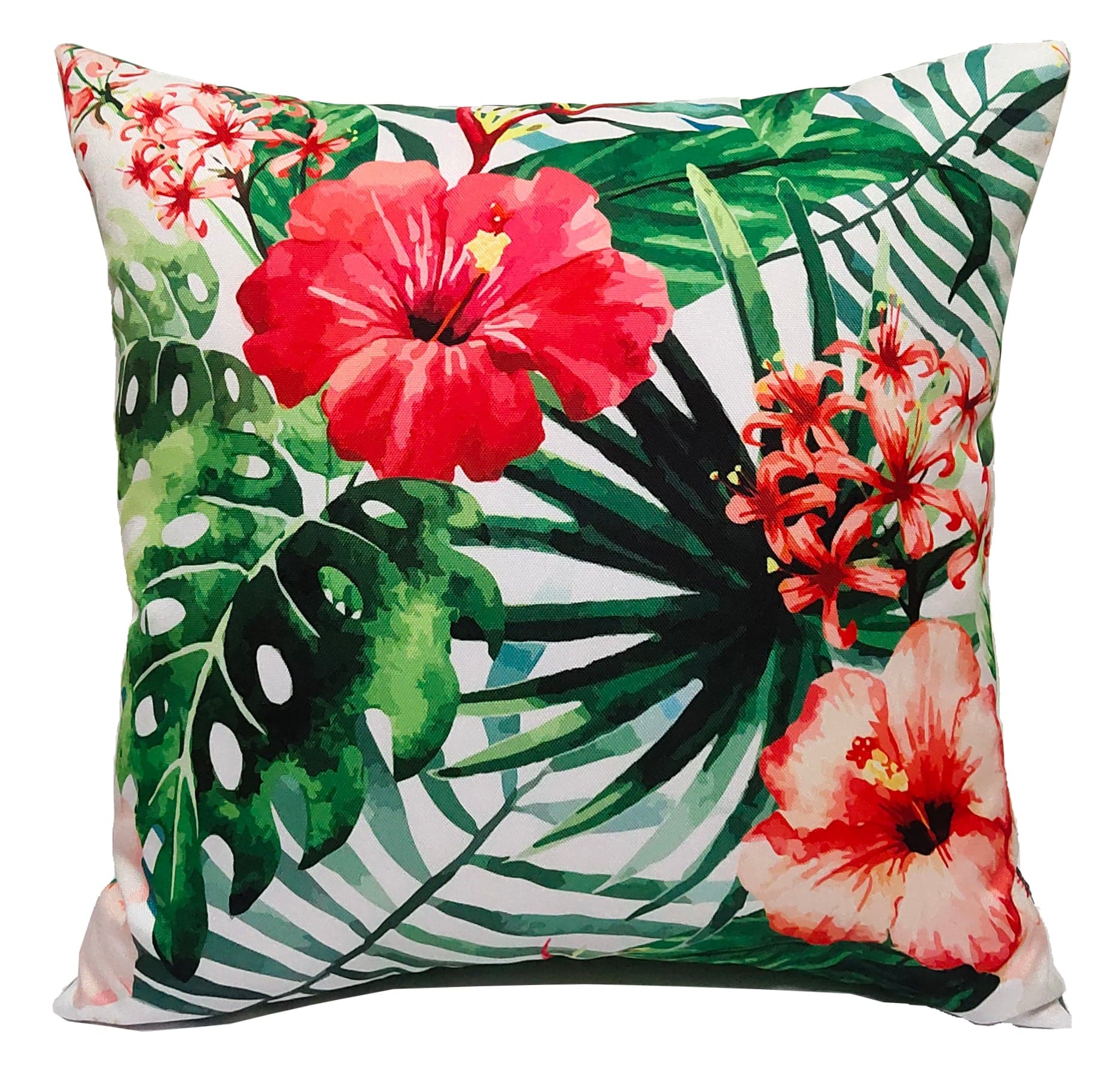 OLIVIA ROCCO Gardenia Waterproof Cushion Covers 43 x 43 cm, Reversible, Breathable, Indoor and Outdoor Use For Patio, Garden, Sofa, Bed, Chair - Nest UK