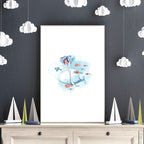 Childrens bedroom wall decor | set of 3 Wall art for Nursery