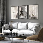 Large living room wall art | set of 3 wall art prints