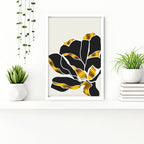 Bathroom decor gold | set of 3 framed wall art