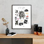 New York wall art travel poster