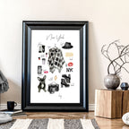 New York wall art travel poster