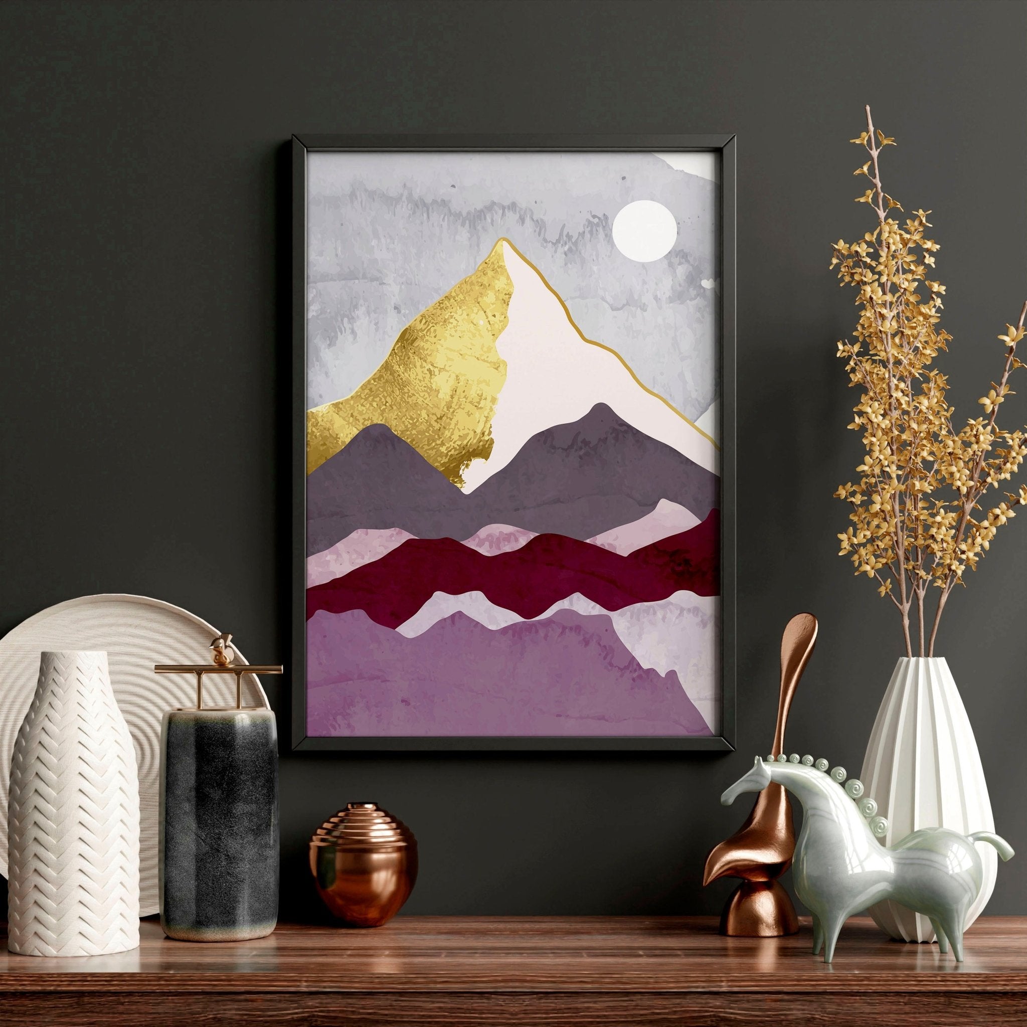Scandi prints for home office | set of 3 framed wall art
