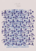 No.057 - Nordic Blues - Vintage Archive Poster Prints