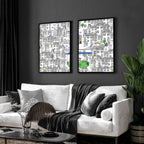 NY City Wall Art | Set of 2 travel posters