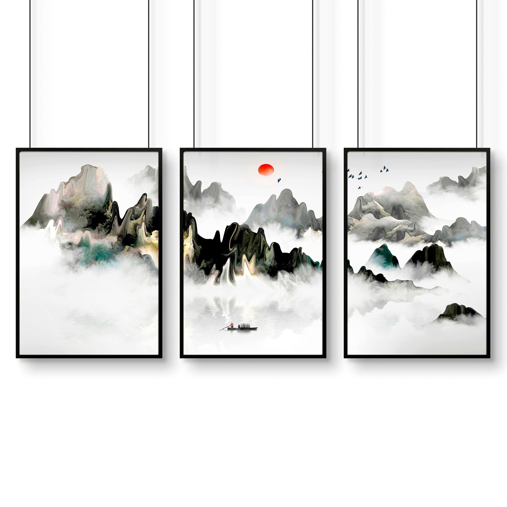 Office decor ideas for work | set of 3 wall art prints