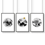 Office desk decor | set of 3 wall art prints
