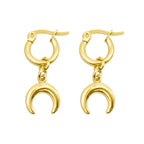 Selene Gold Crescent Moon Earrings