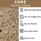 OLIVIA ROCCO Non Slip Round Tasselled Bath Mat 100% Cotton Absorbent Soft Plush Bathroom