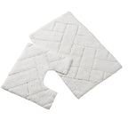 OLIVIA ROCCO Bali Bath Mat And Pedestal Set Luxurious Super Absorbent Easy Care Non Slip