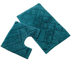 OLIVIA ROCCO Bali Bath Mat And Pedestal Set Luxurious Super Absorbent Easy Care Non Slip