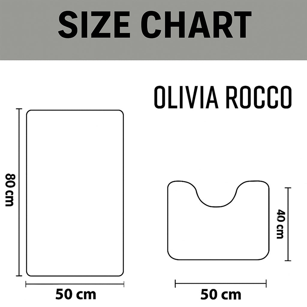 OLIVIA ROCCO Bali Bath Mat And Pedestal Set Luxurious Super Absorbent Easy Care Non Slip